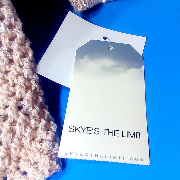 SKYES THE LIMIT NTW PINK COWL NECK LONG SLEEVE KNIT SWEATER - Picture 3 of 4